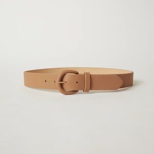 B-Low the Belt Yara Leather Wrapped Buckle Belt in Vacchetta Tan